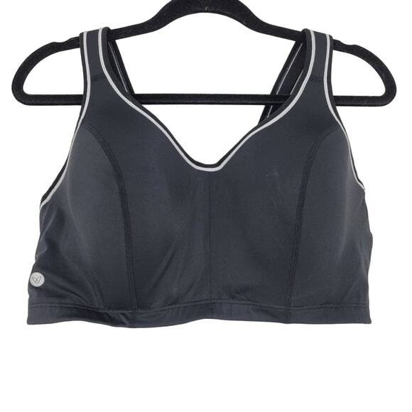 Livi Active Black Clasp Back Closure Full Coverage Sports Bra Size 44D - Picture 1 of 3